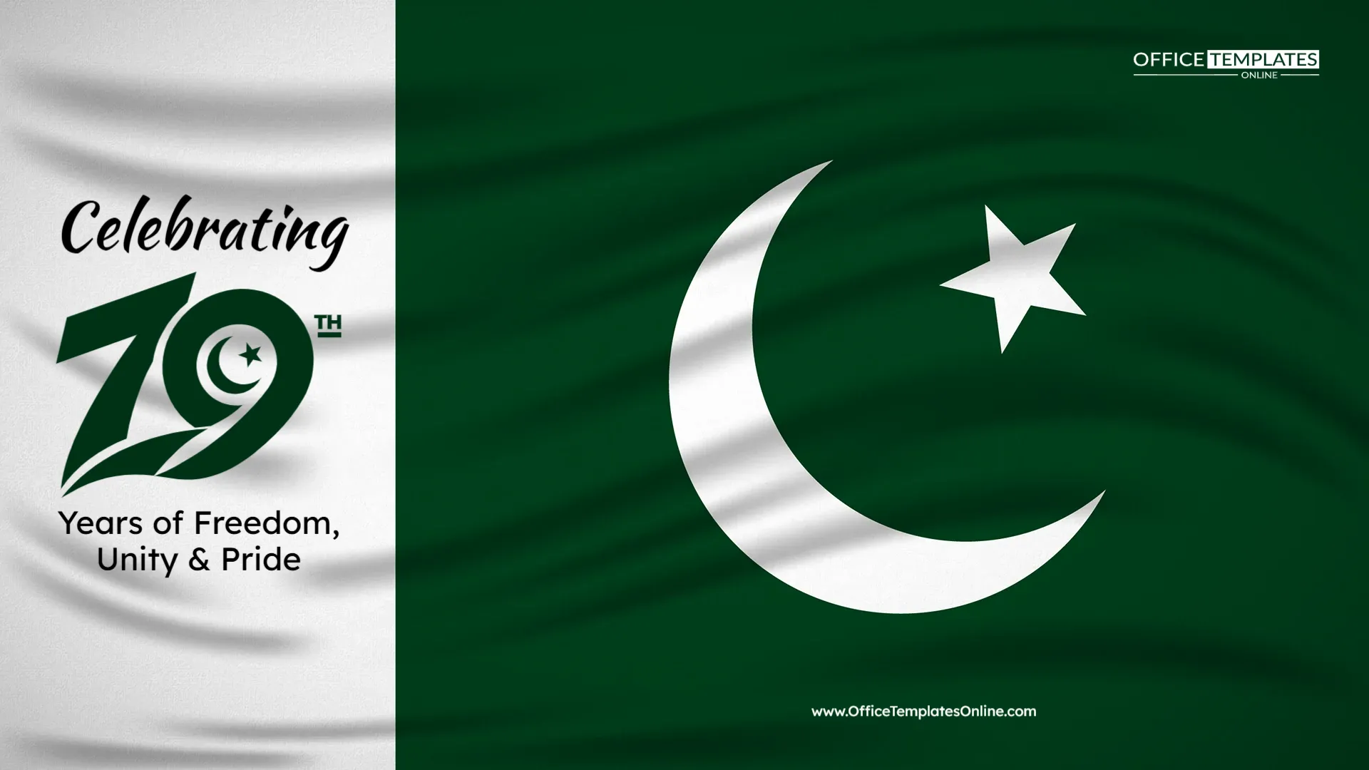 Pakistan Independence Day Desktop Wallpaper Template – Edit Online & Download
