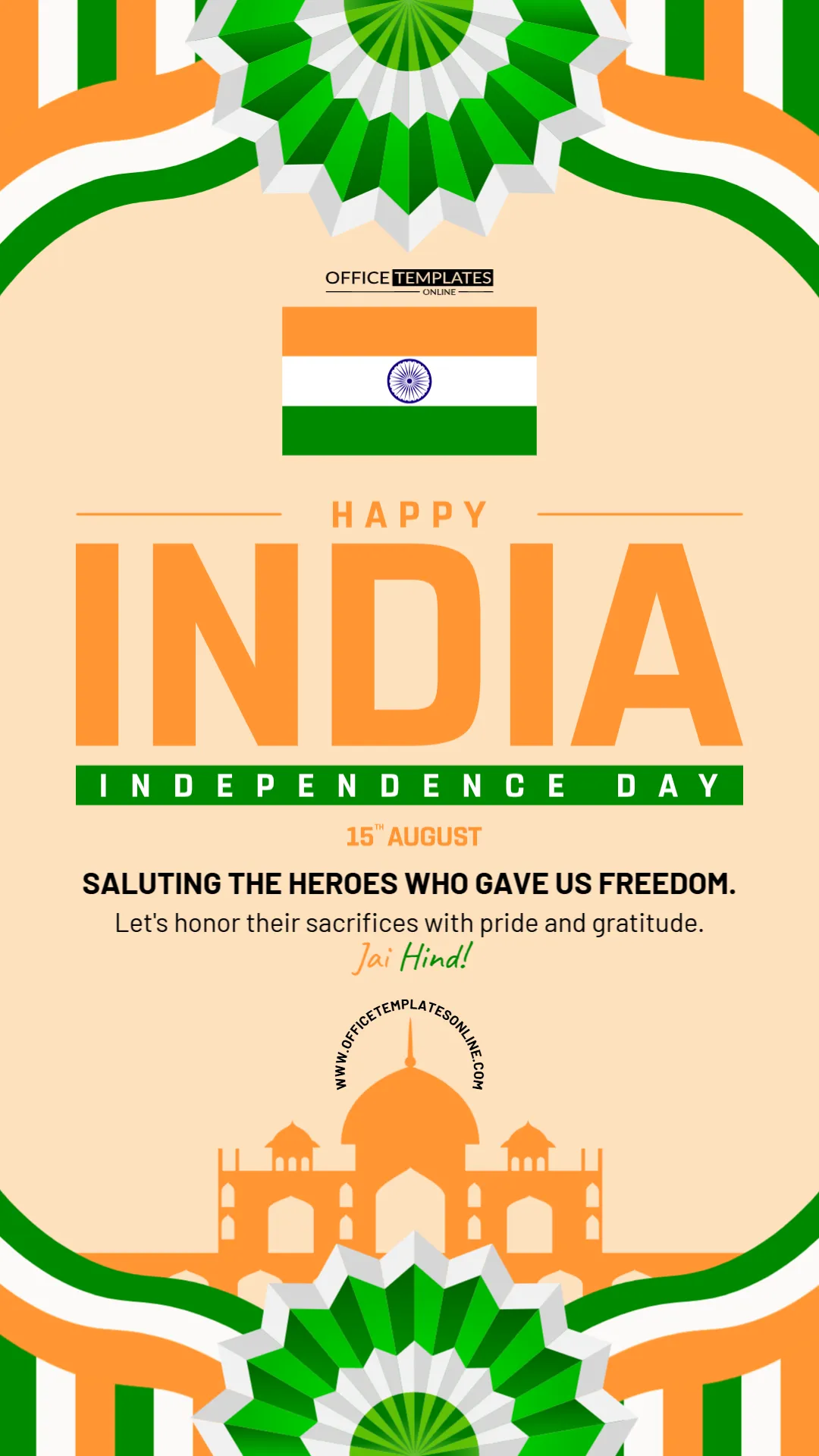 India Independence Day Instagram Story Template – Edit Online & Download