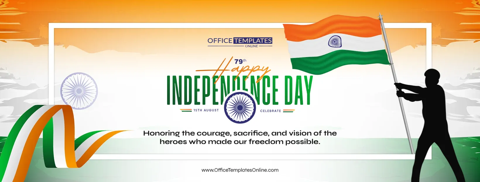 India Independence Day Facebook Cover Template – Customize Online & Download