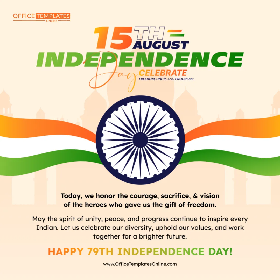 India Independence Day X (Twitter) Post Template – Edit Online & Download