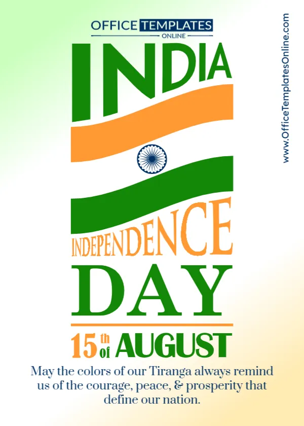 Tiranga Greeting Template – Edit Online & Download