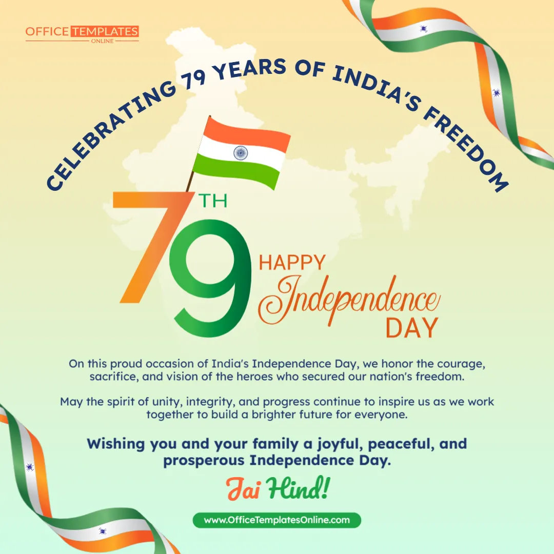 Corporate Independence Day Greeting Template – Edit Online & Download