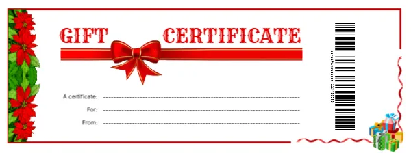 Free Christmas Gift Certificate Template