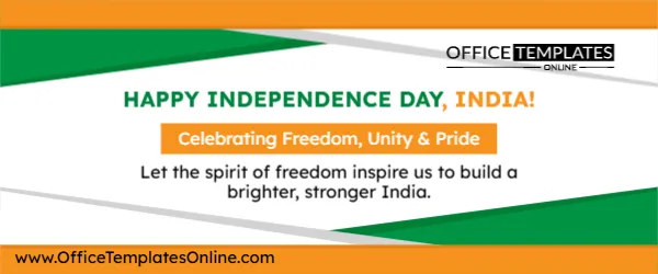 Editable Indian Independence Day Email Header Template
