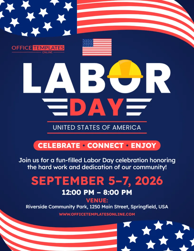 Labor Day Festival Flyer Template – Customize Online Free