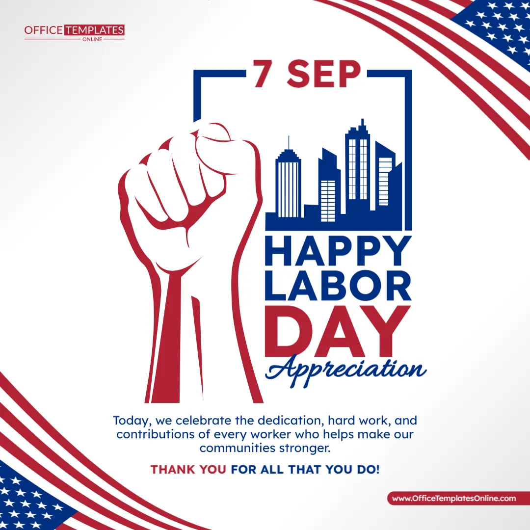 Labor Day Appreciation Instagram Post Template – Customize Online Free
