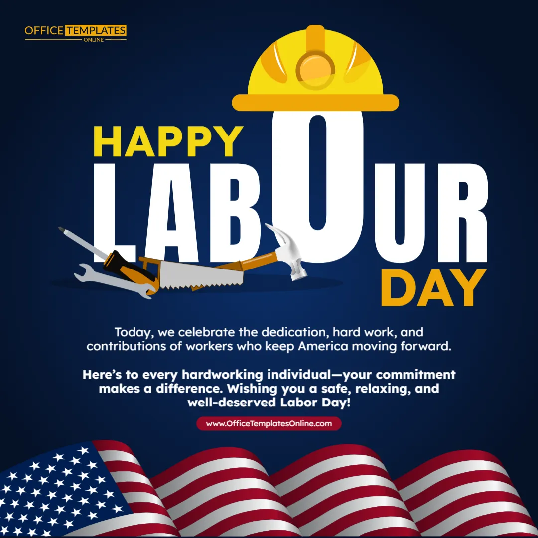Labor Day LinkedIn Post Template – Customize Online Free