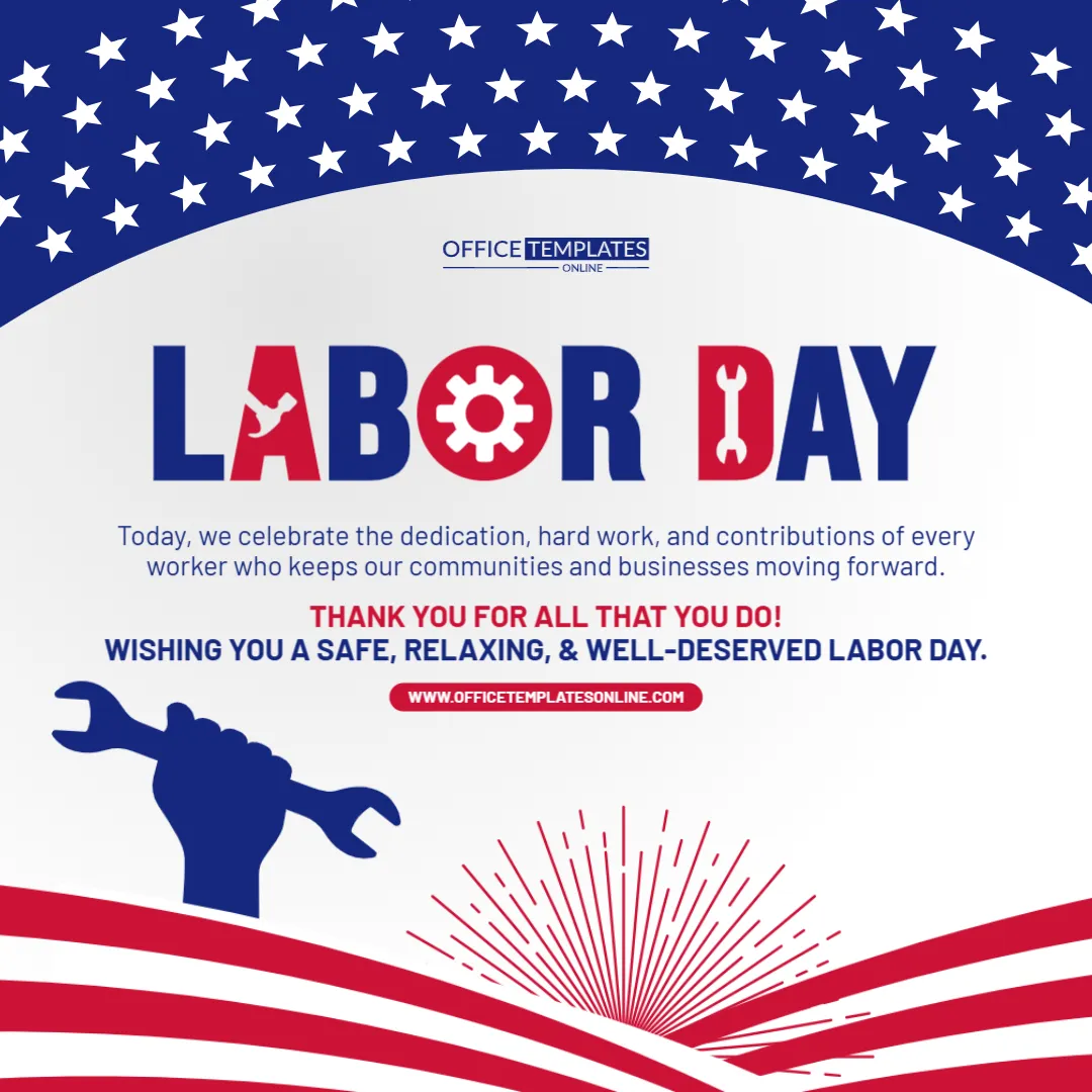 Labor Day Business Social Media Post Template – Customize Online Free