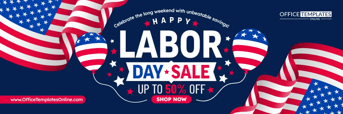 Labor Day Sale Email Banner Template