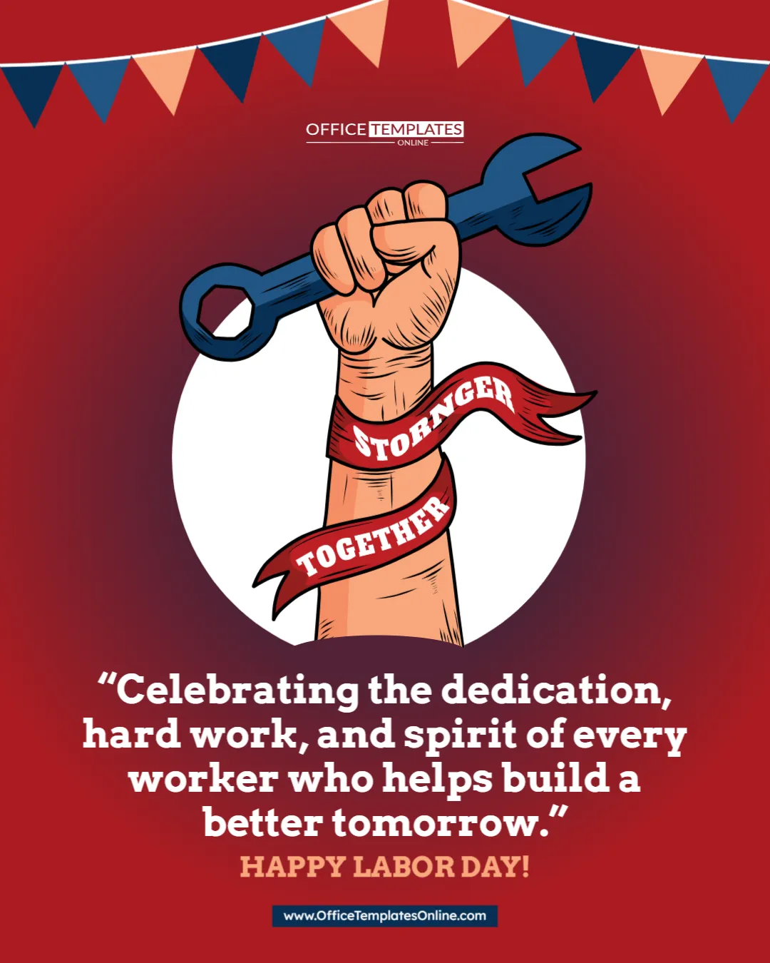 Labor Day Quote Poster Template