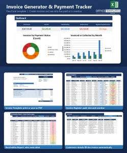 Free Excel Invoice Tracker Template with Automatic Payment Status