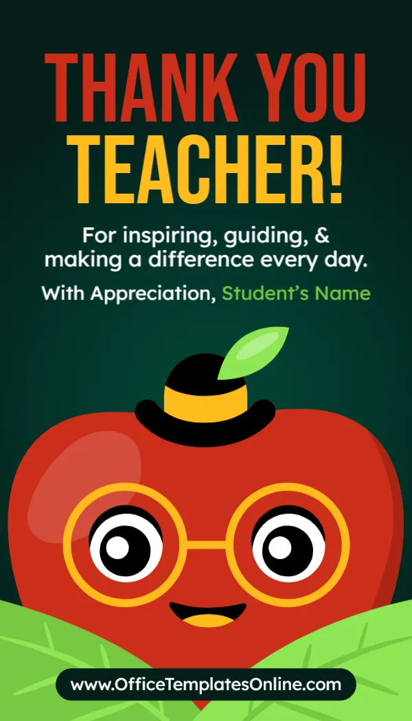 Teacher Gift Tag Template – Customize Online & Download