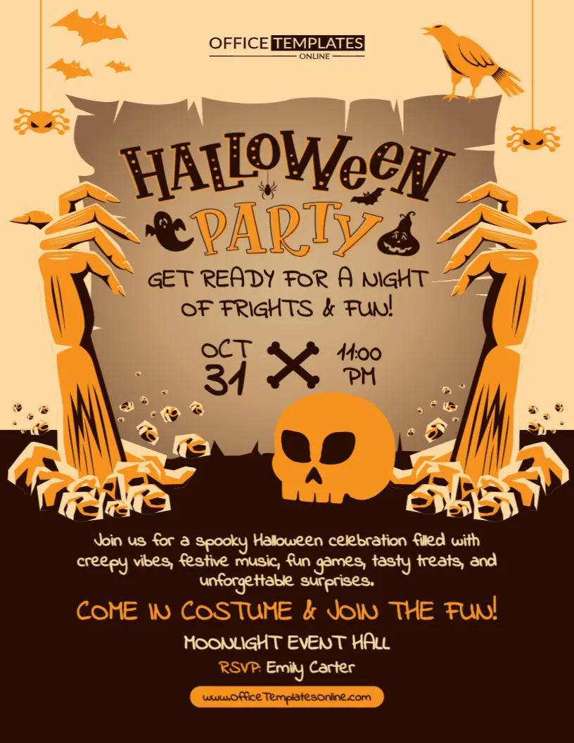 Halloween Party Flyer Template