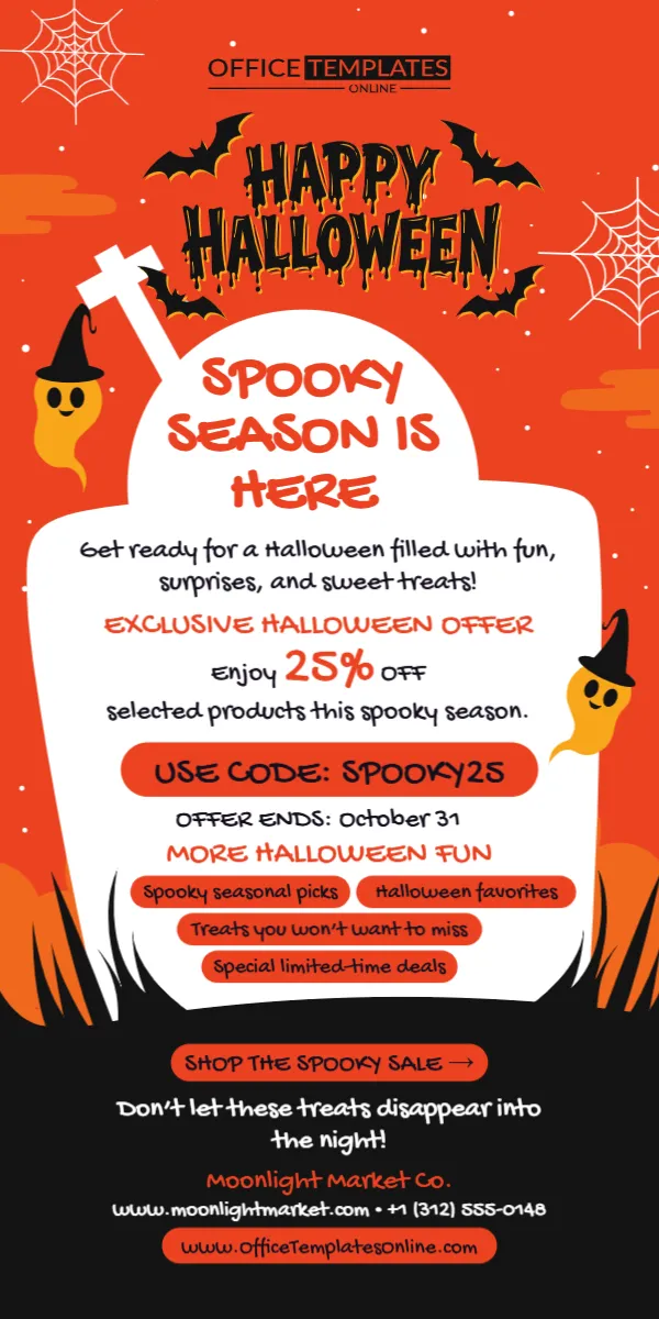Halloween Email Newsletter Template