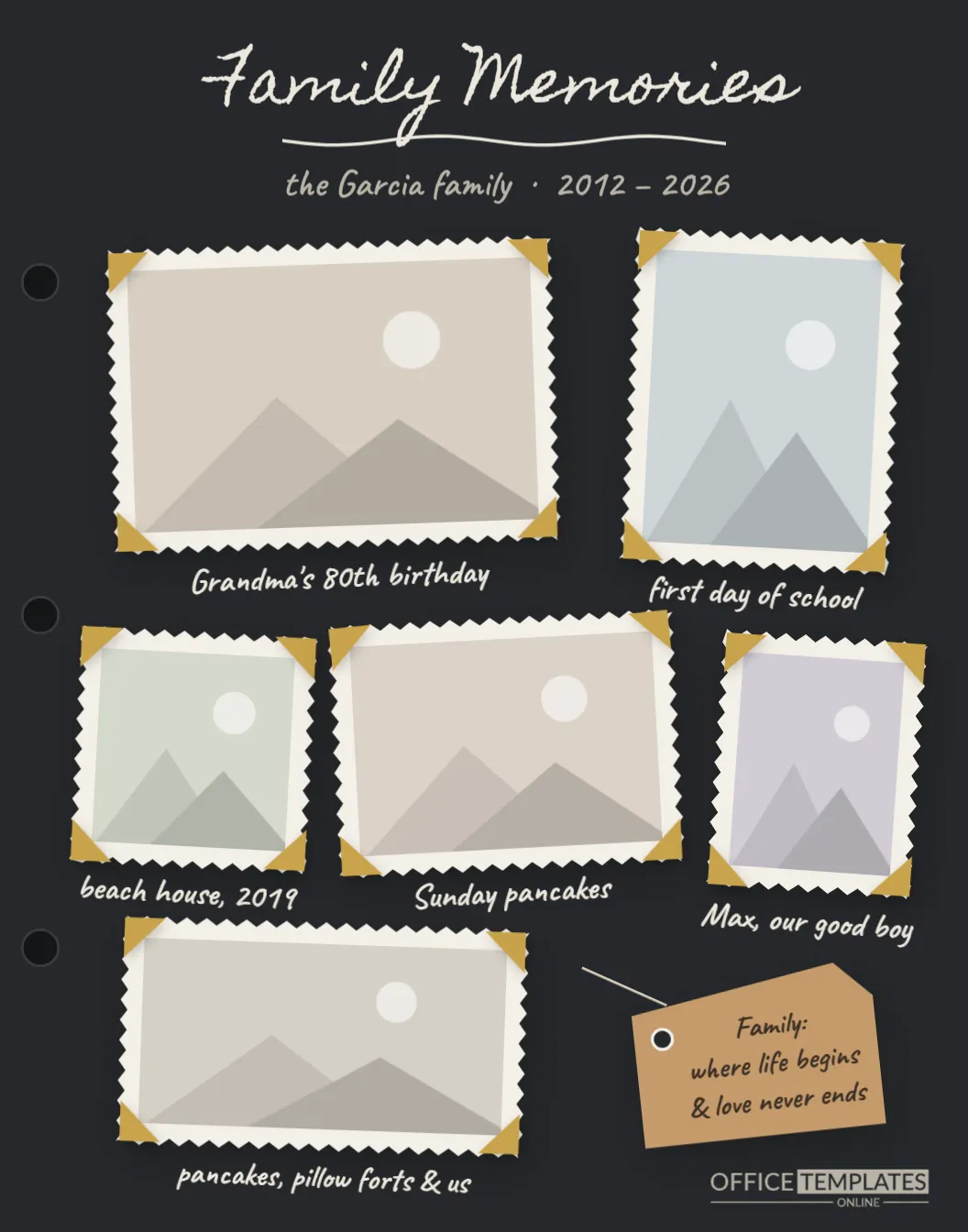 Family Memories Poster Template