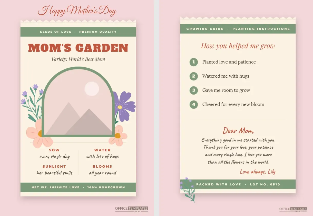 Mother’s Day Card Template