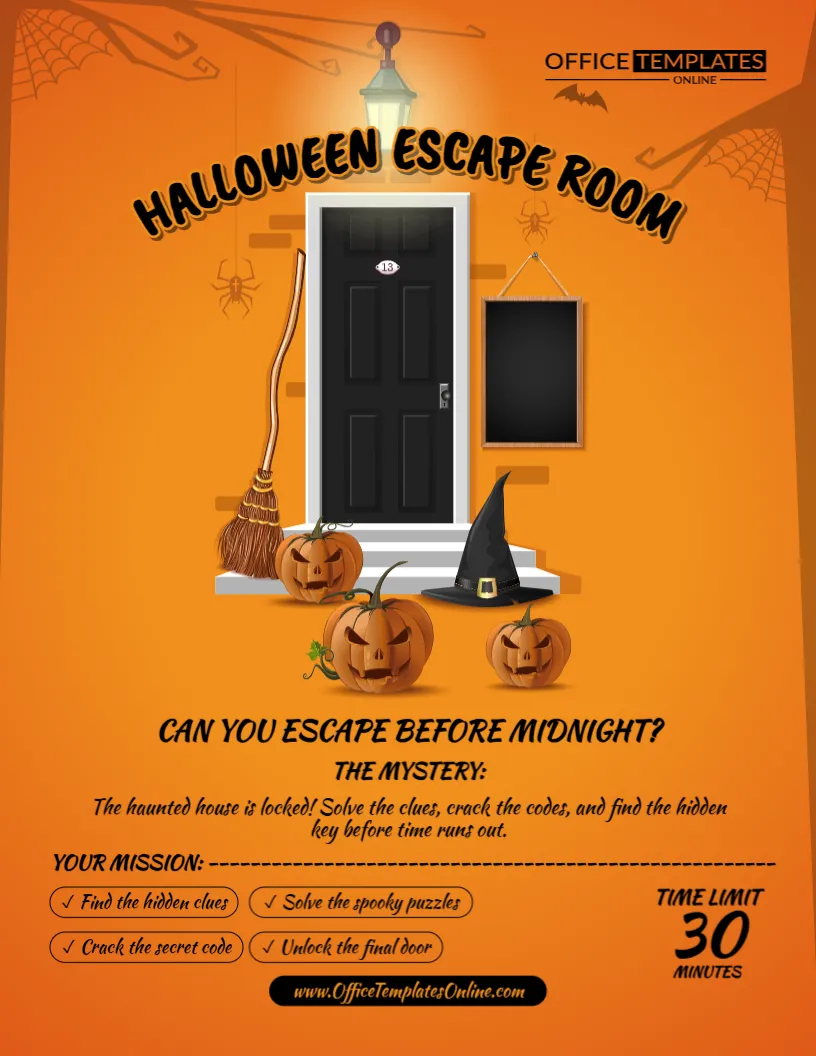 Halloween Escape Room Template