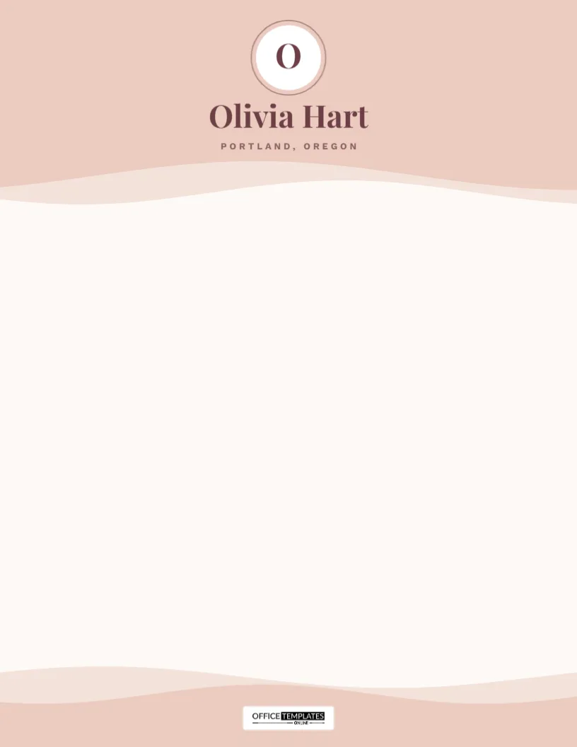Personal Letterhead Design Template
