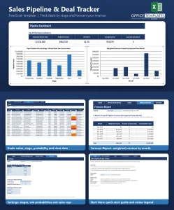 Free Excel Sales Pipeline Template for Tracking Deals and Forecasting Revenue