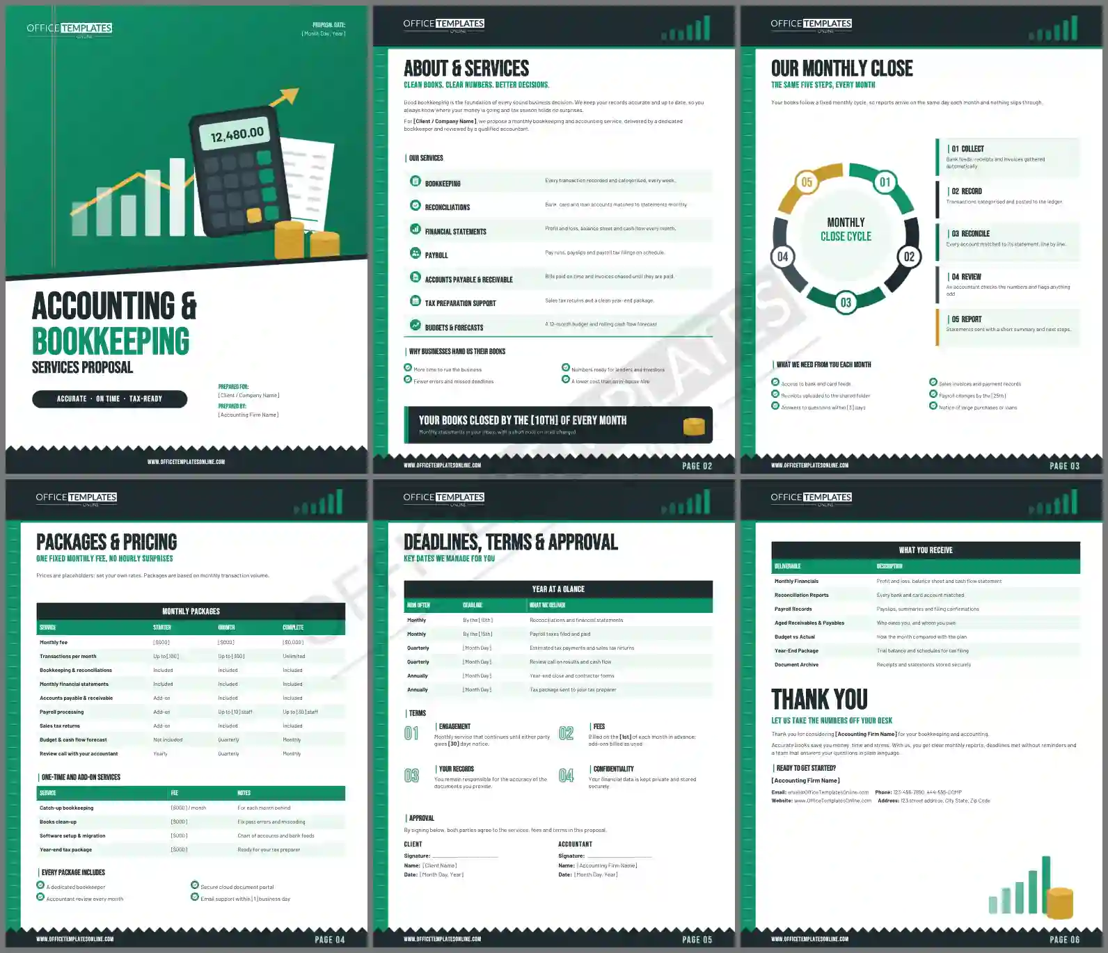 Accounting and Bookkeeping Services Proposal