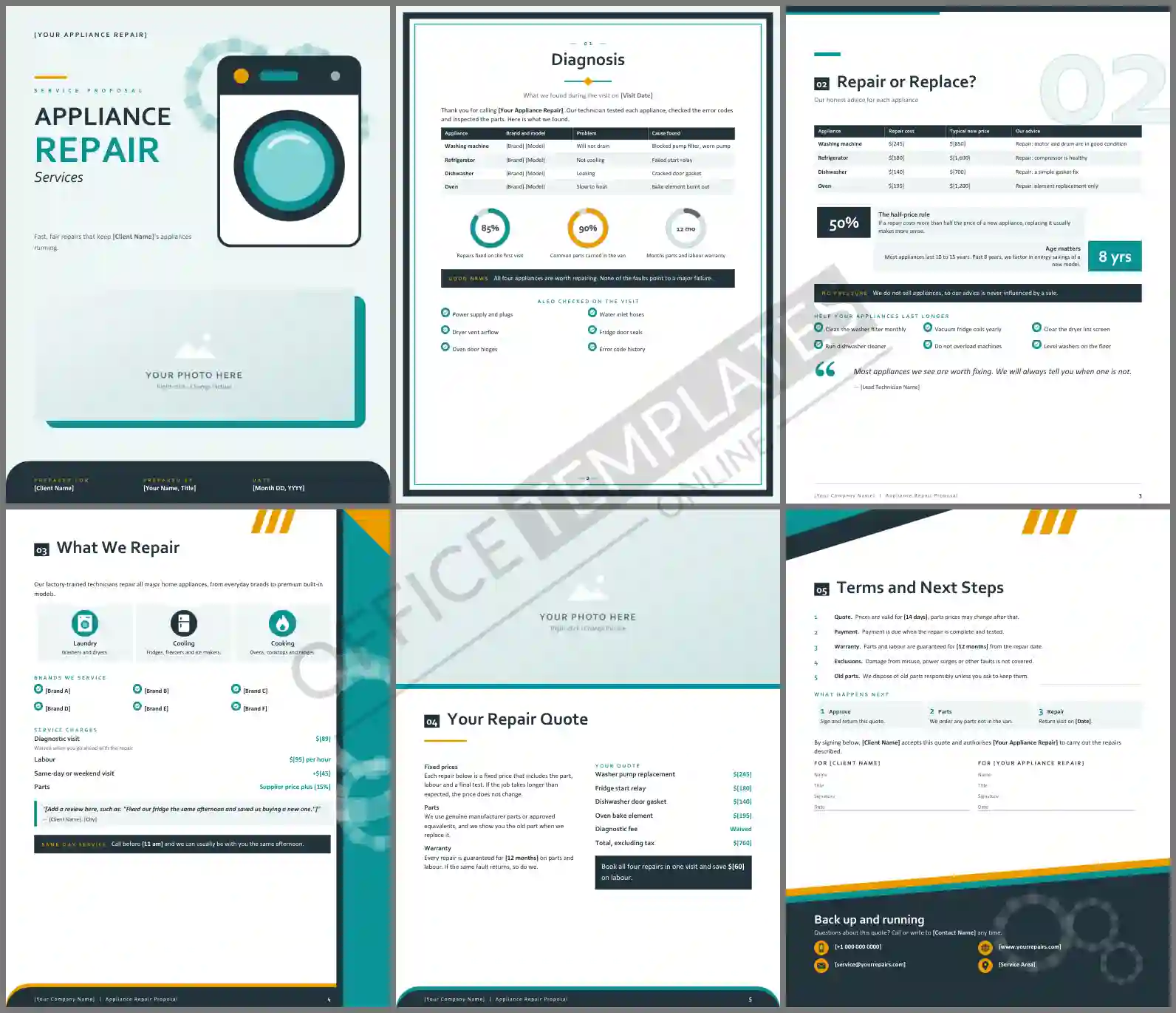 Appliance Repair Services Proposal - Preview
