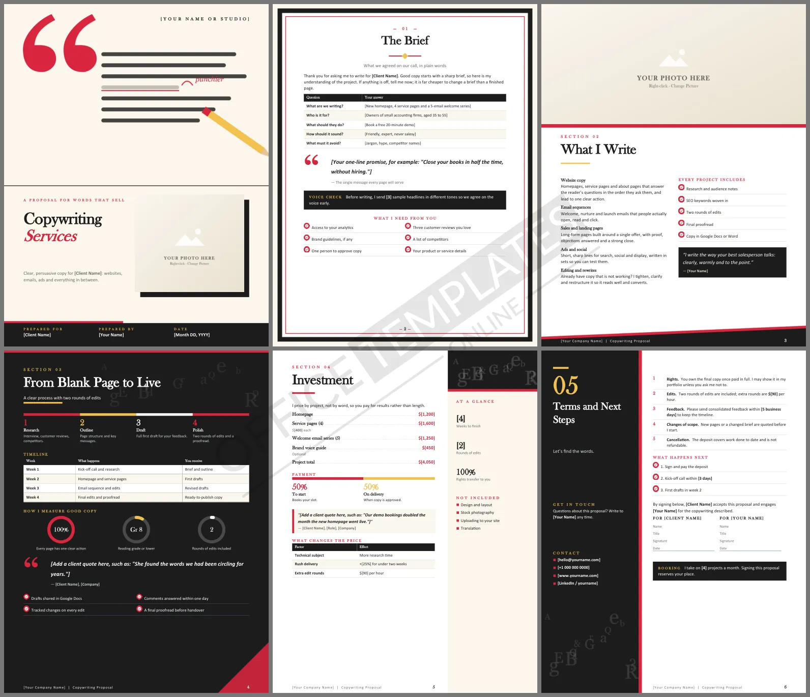 Copywriting Services Proposal