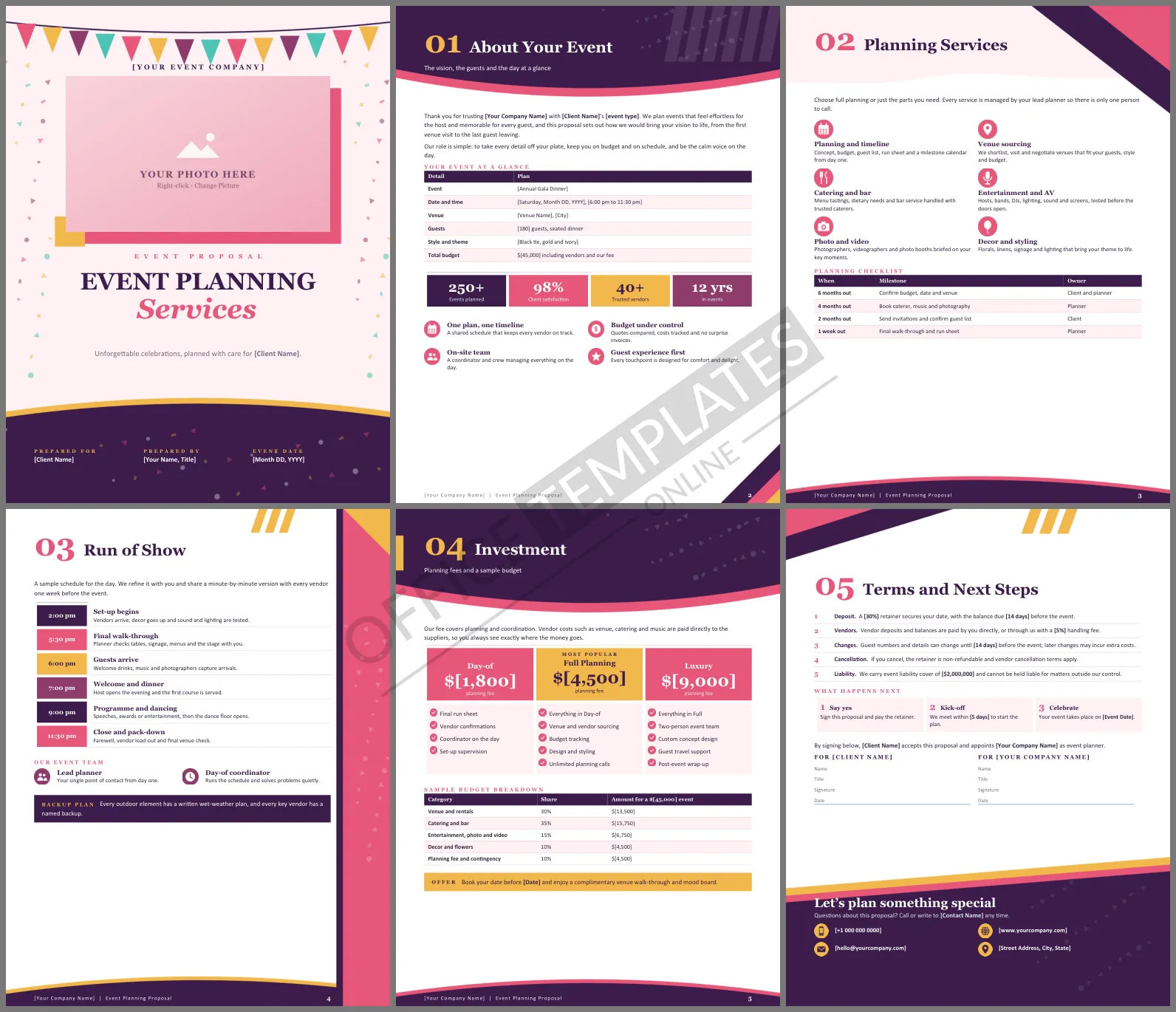 Event Planning Services Proposal