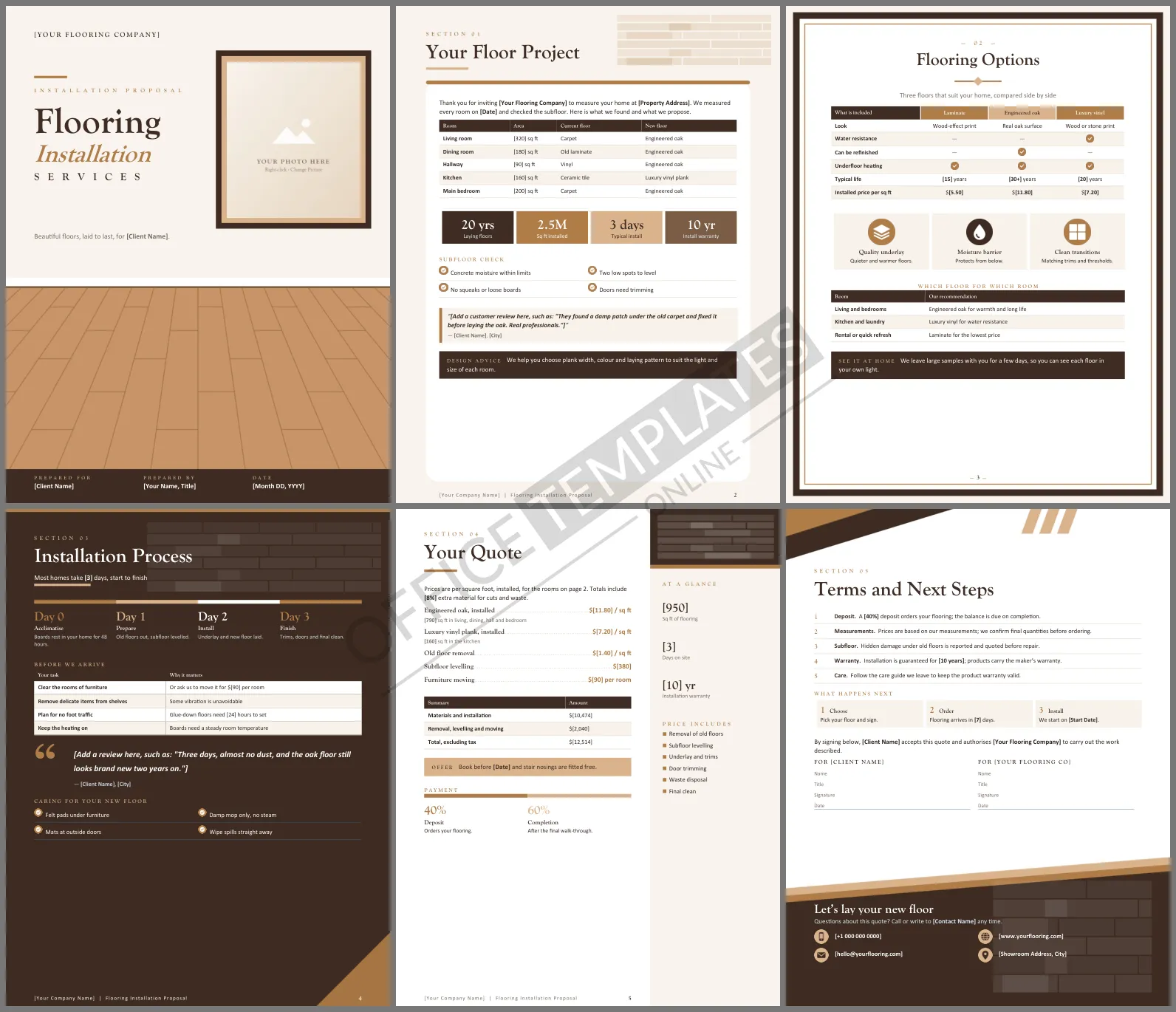 Flooring Installation Services Proposal