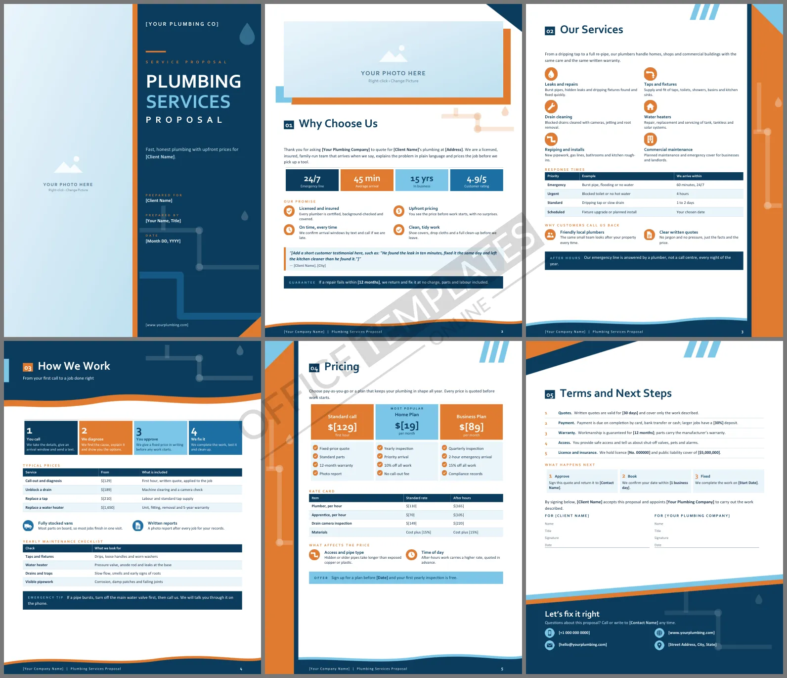 Plumbing Services Proposal