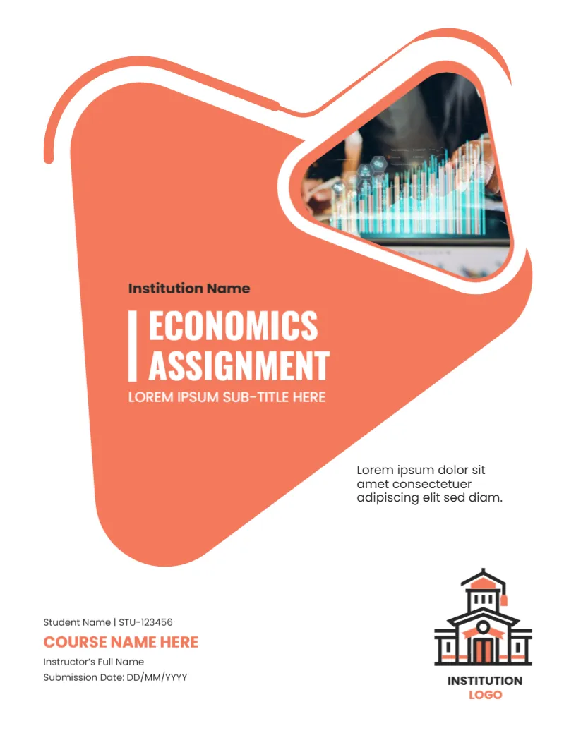 Cover Page for Economics Assignment