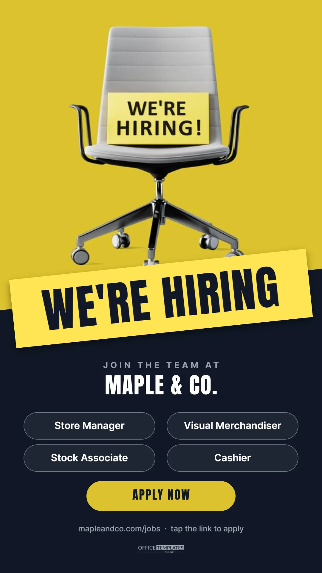 We’re Hiring Instagram Story Template (1080 x 1920 px)