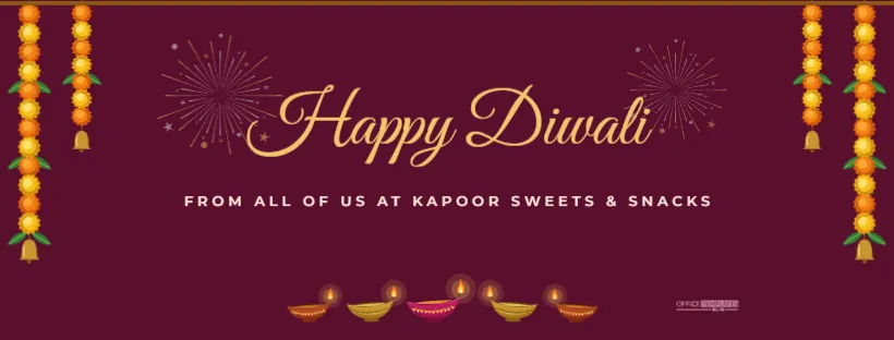 Diwali Facebook Cover Template (820 x 312 px) – free editable Diwali template